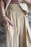 Basso Shirring Genie Pant Camel